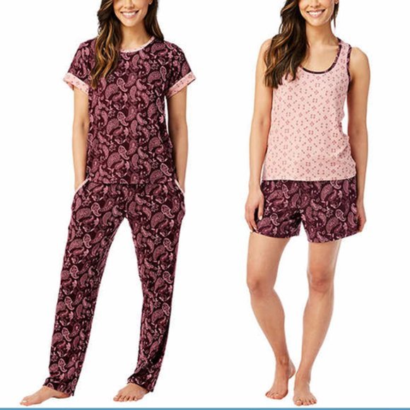 Lucky Brand Ladies' 4-Piece Pajama red Set - Picture 5 of 5